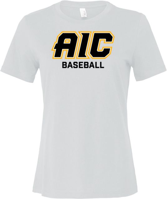 American International Bella + Canvas Womens Relaxed Cotton T Shirt AIC Baseball - ONLINE ONLY