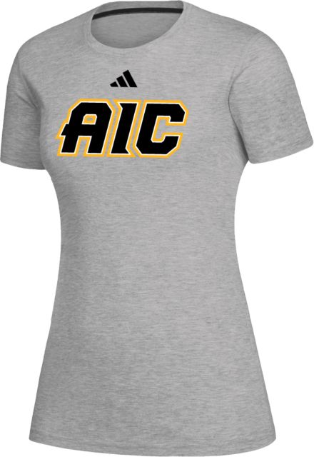 American International Adidas Womens Medium Creator Performance  Tee Adidas AIC Primary Athletic Mark - ONLINE ONLY