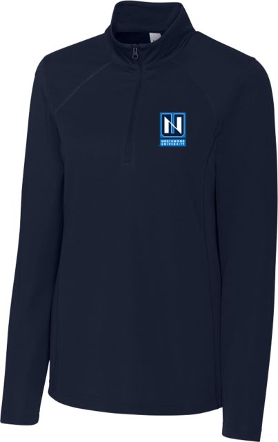 Northwood C&B Womens Clique Ice Pique Half Zip Northwood University Vertical Institutional Mark - ONLINE ONLY