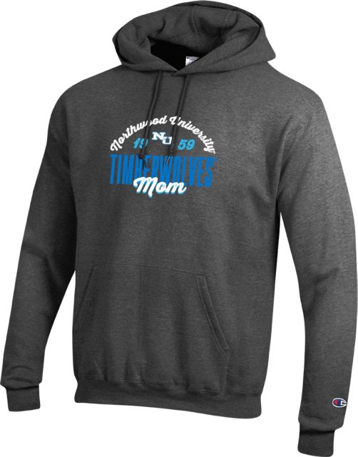 Northwood Champion Granite Fleece Hoodie Northwood University Timberwolves Est 1959 Mom - ONLINE ONLY