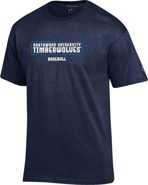 Northwood Champion T Shirt Northwood University Timberwolves Baseball - ONLINE ONLY