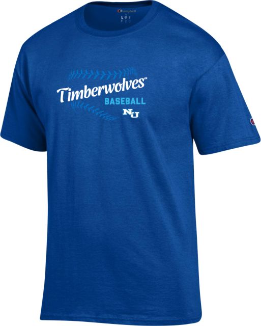 Northwood Champion T Shirt Northwood University Timberwolves Baseball Design - ONLINE ONLY