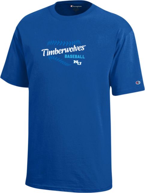 Northwood Champion Youth Short Sleeve Tee Northwood University Timberwolves Baseball Design - ONLINE ONLY