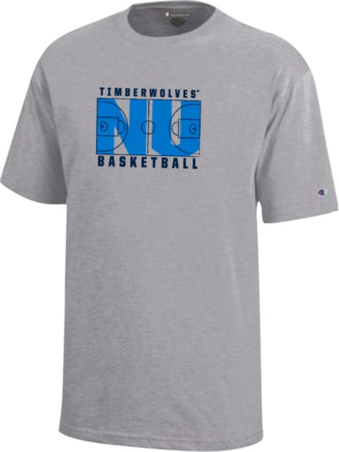 Northwood Champion Youth Short Sleeve Tee Northwood University Timberwolves Basketball Design - ONLINE ONLY