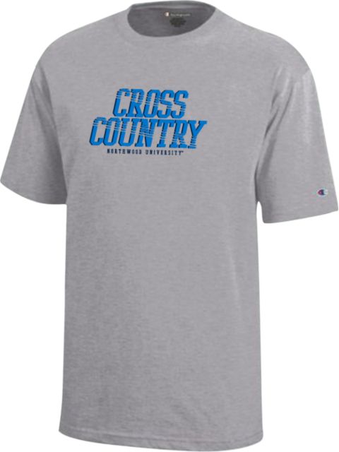 Northwood Champion Youth Short Sleeve Tee Northwood University Timberwolves Cross Country Design - ONLINE ONLY