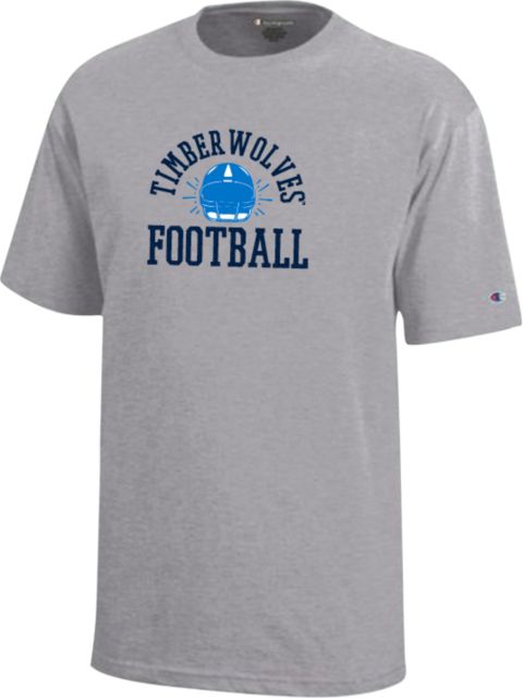 Northwood Champion Youth Short Sleeve Tee Northwood University Timberwolves Football Design - ONLINE ONLY