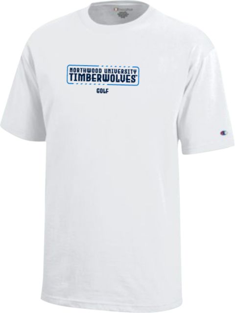 Northwood Champion Youth Short Sleeve Tee Northwood University Timberwolves Golf - ONLINE ONLY