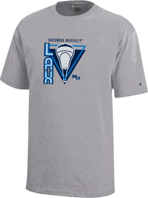 Northwood Champion Youth Short Sleeve Tee Northwood University Timberwolves Lacrosse Design - ONLINE ONLY