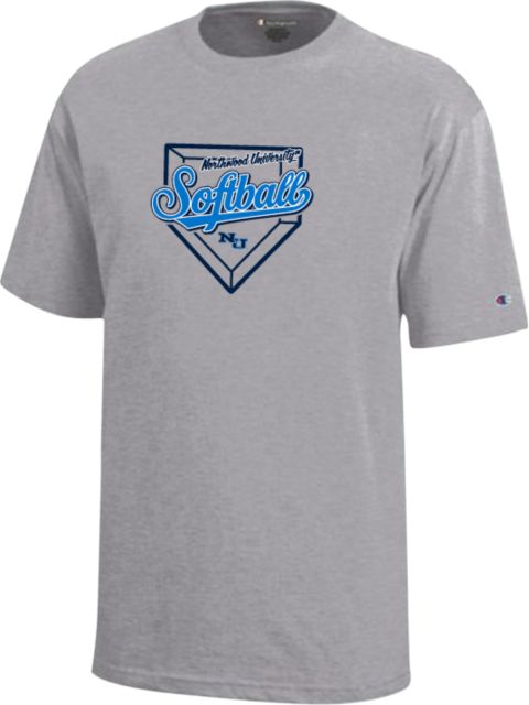 Northwood Champion Youth Short Sleeve Tee Northwood University Timberwolves Softball Design - ONLINE ONLY