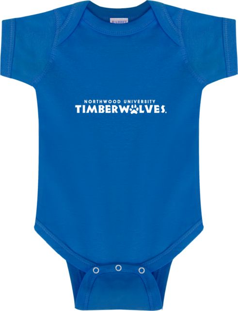 Northwood Infant Bodysuit Northwood University Timberwolves Wordmark - ONLINE ONLY