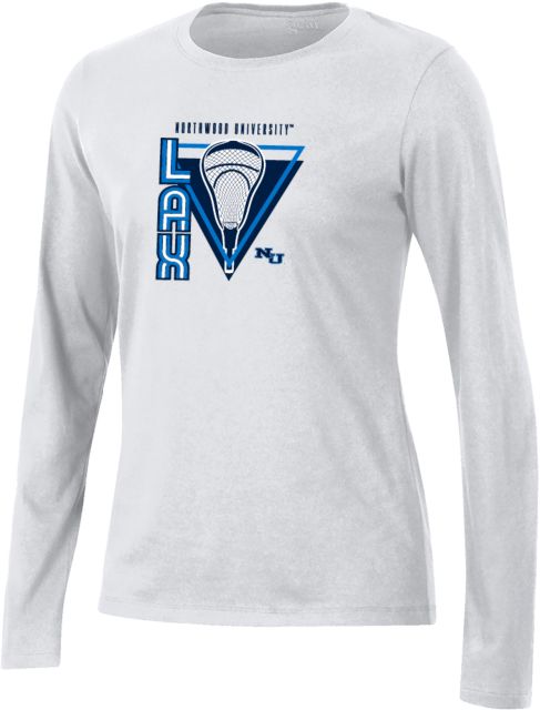 Northwood Gear Womens Long Sleeve Tee Northwood University Timberwolves Lacrosse Design - ONLINE ONLY