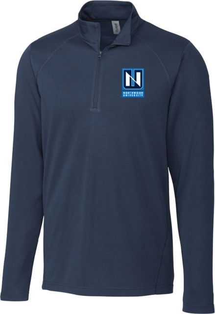 Northwood C&B Clique Ice Pique Half Zip Northwood University Vertical Institutional Mark - ONLINE ONLY