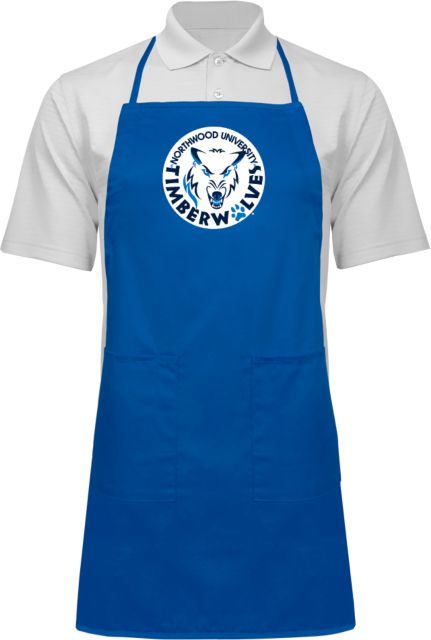 Northwood Full Length Apron Northwood University Timberwolves Circle with Mascot - ONLINE ONLY