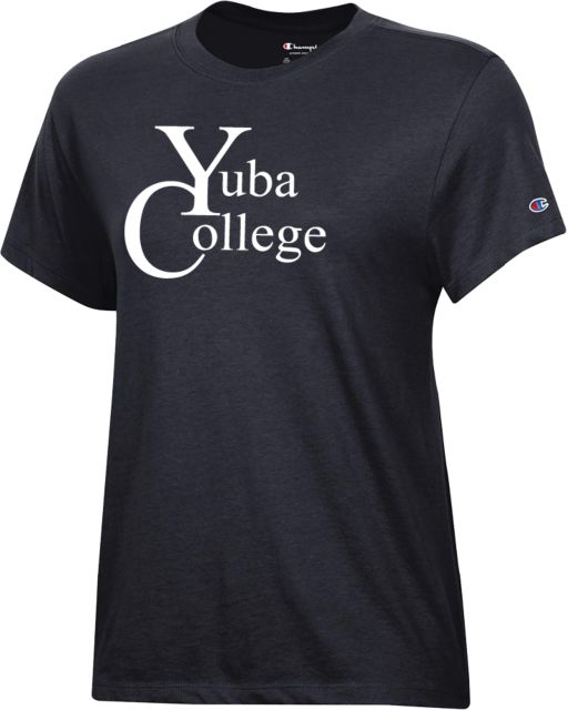 Yuba Champion Womens Core Short Sleeve Tee Yuba College Primary Mark - ONLINE ONLY