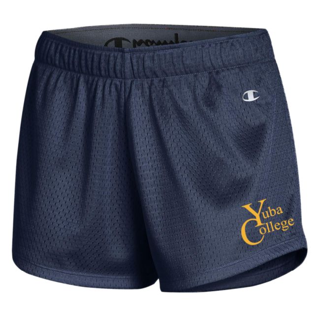 Yuba Champion Womens Mesh Short Yuba College Primary Mark - ONLINE ONLY