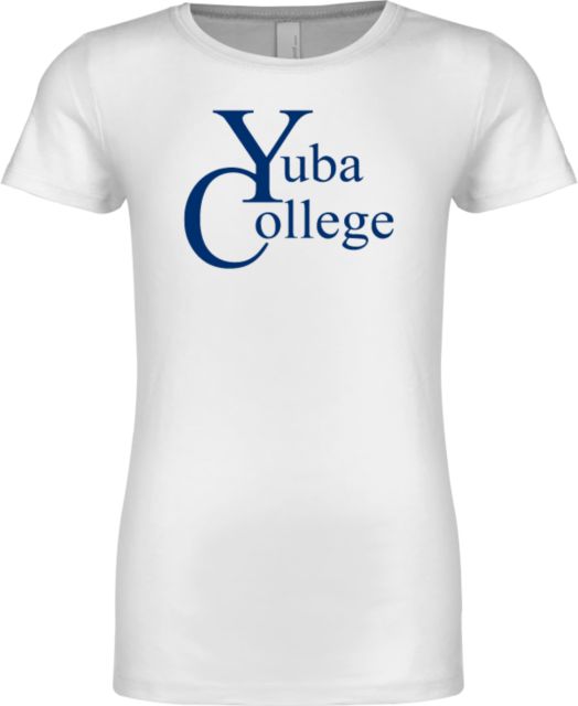 Yuba Next Level Girls Fashion Fit T Shirt Yuba College Primary Mark - ONLINE ONLY