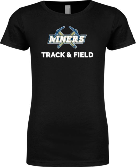 Yuba Next Level Girls Fashion Fit T Shirt Yuba Niners Track and Field - ONLINE ONLY
