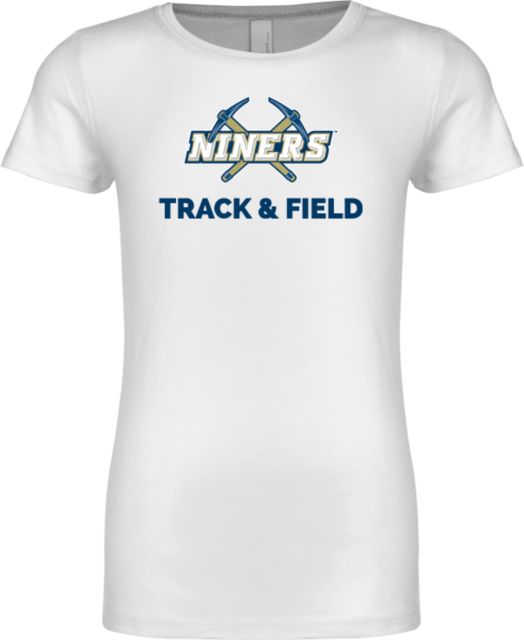 Yuba Next Level Girls Fashion Fit T Shirt Yuba Niners Track and Field - ONLINE ONLY