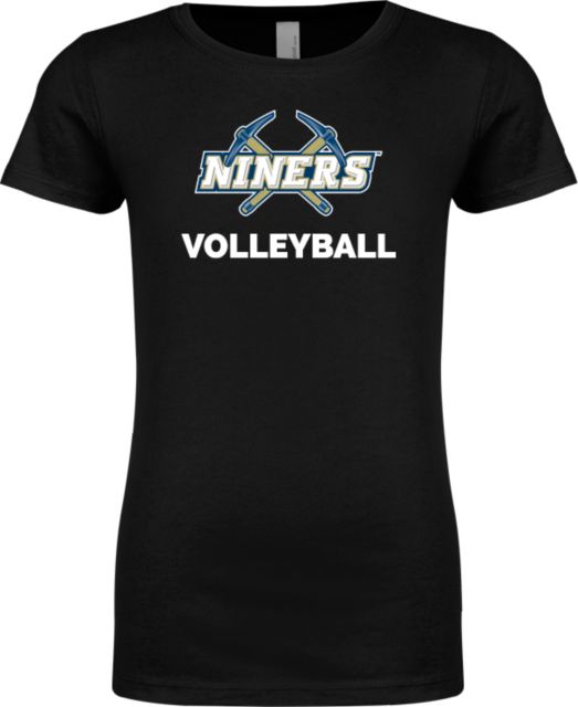 Yuba Next Level Girls Fashion Fit T Shirt Yuba Niners Volleyball - ONLINE ONLY
