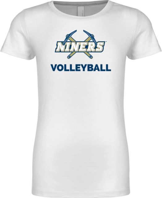 Yuba Next Level Girls Fashion Fit T Shirt Yuba Niners Volleyball - ONLINE ONLY