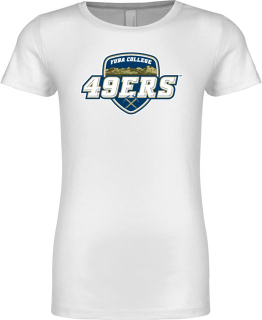 Yuba Next Level Girls Fashion Fit T Shirt Yuba College Athletic 49ers - ONLINE ONLY