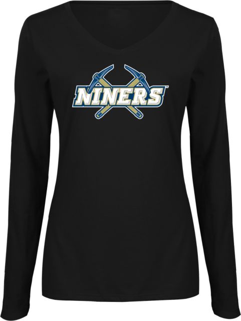 Yuba Womens Long Sleeve V Neck Tee  Yuba College Niners Athletic Mark - ONLINE ONLY