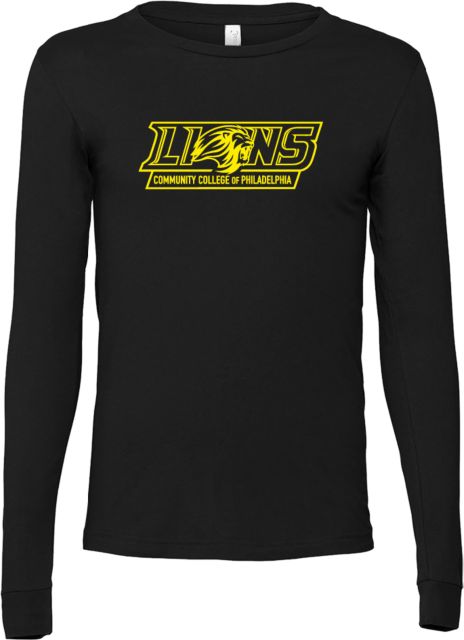 CC of Philadelphia Bella + Canvas Jersey Cotton Long Sleeve T Shirt Primary Lions Athletic Mark - ONLINE ONLY
