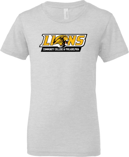 CC of Philadelphia Bella + Canvas Youth Ash Jersey T Shirt Primary Lions Athletic Mark - ONLINE ONLY