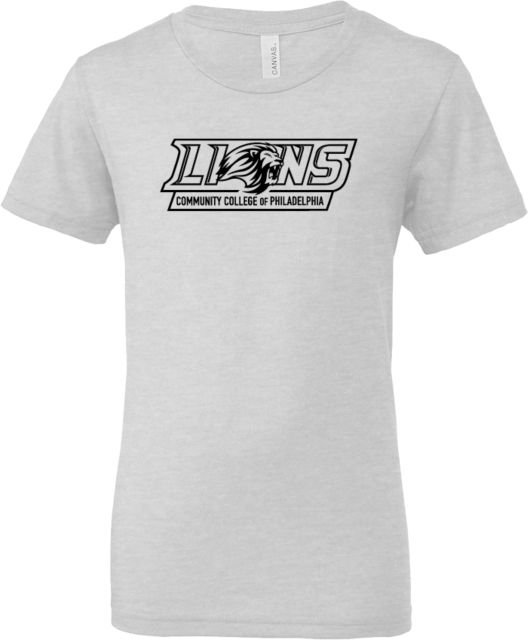 CC of Philadelphia Bella + Canvas Youth Ash Jersey T Shirt Primary Lions Athletic Mark - ONLINE ONLY