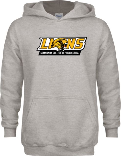 CC of Philadelphia Youth Fleece Hood Primary Lions Athletic Mark - ONLINE ONLY