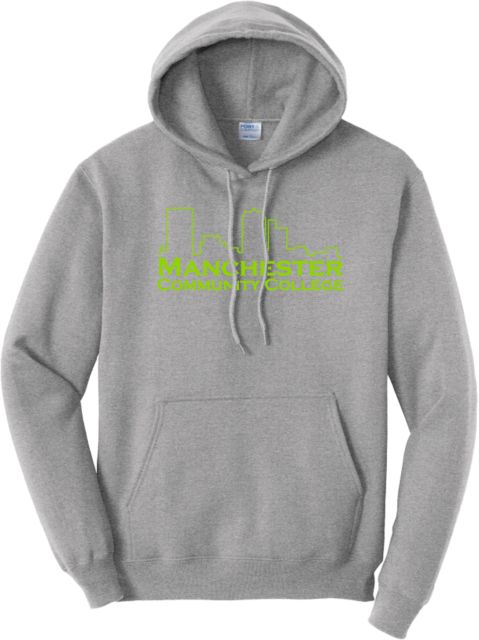 Manchester CC Tall Athletic Heather Fleece Hoodie Manchester CC Primary Mark - PLUS - ONLINE ONLY