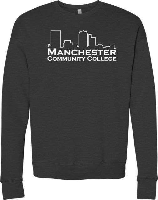 Manchester CC Bella + Canvas Dark Heather Fleece Crew Manchester CC Primary Mark - ONLINE ONLY