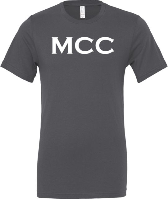 Manchester CC Bella + Canvas Asphalt Jersey Cotton T Shirt MCC Wordmark - ONLINE ONLY