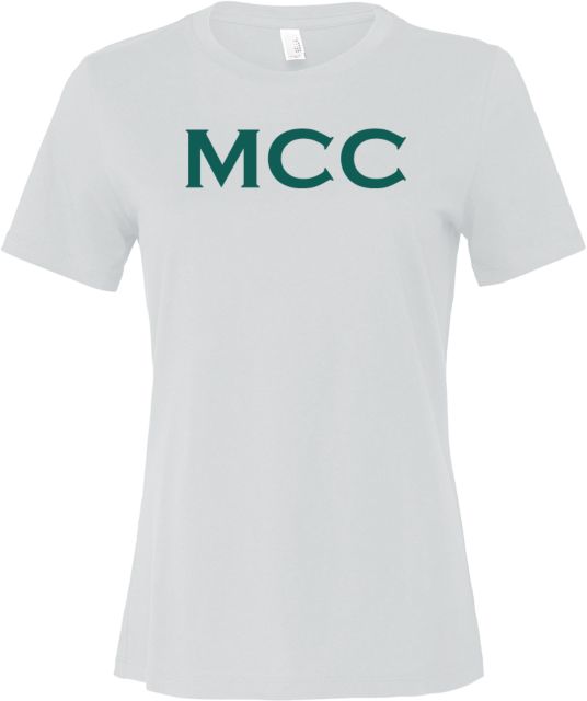 Manchester CC Bella + Canvas Womens Relaxed Cotton T Shirt MCC Wordmark - ONLINE ONLY