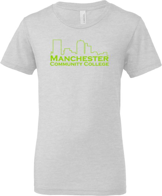 Manchester CC Bella + Canvas Youth Ash Jersey T Shirt Manchester CC Primary Mark - ONLINE ONLY
