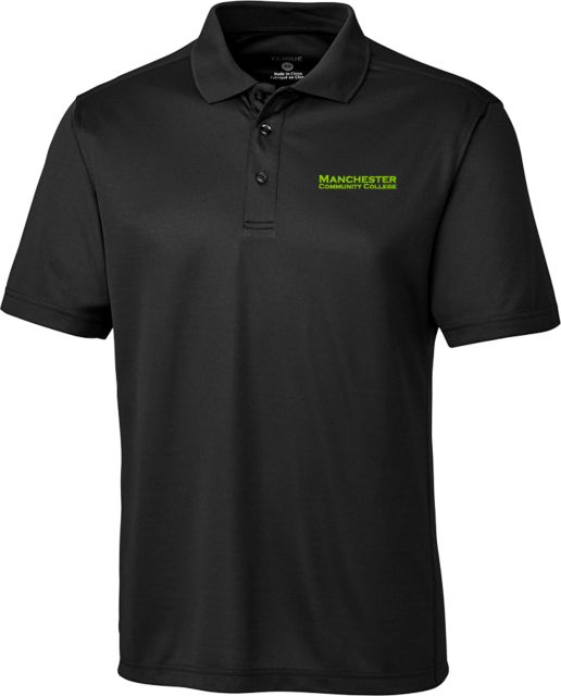 Manchester CC C&B Clique Ice Pique Polo Manchester Community College Wordmark - ONLINE ONLY