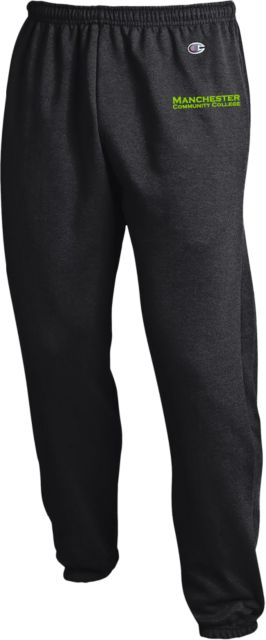 Manchester CC Champion Banded Bottom Sweatpants Manchester Community College Wordmark - ONLINE ONLY