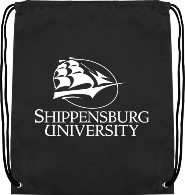 Shippensburg Drawstring Backpack Shippensburg University Primary Mark - ONLINE ONLY