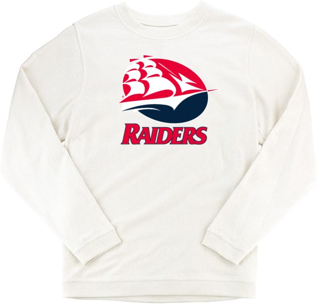 Shippensburg Boxercraft Womens Cream Corded Crew Shippensburg University Raiders Athletics Mark - ONLINE ONLY