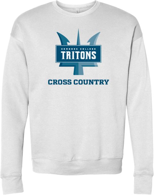Edmonds College Bella + Canvas Fleece Crew Edmonds College Cross Country - ONLINE ONLY