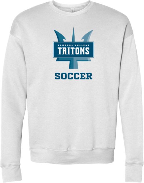 Edmonds College Bella + Canvas Fleece Crew Edmonds College Soccer - ONLINE ONLY