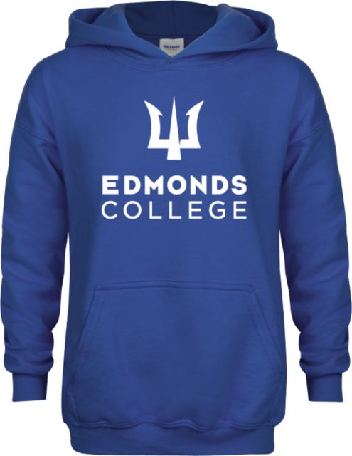 Edmonds College Youth Fleece Hoodie Edmonds College Wordmark - ONLINE ONLY