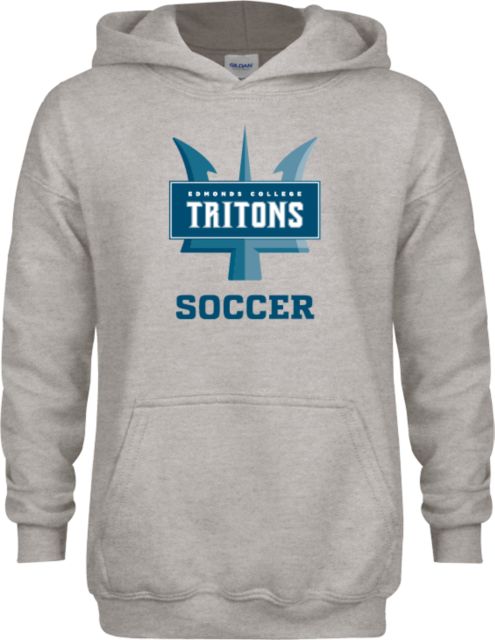 Edmonds College Youth Fleece Hood Edmonds College Soccer - ONLINE ONLY