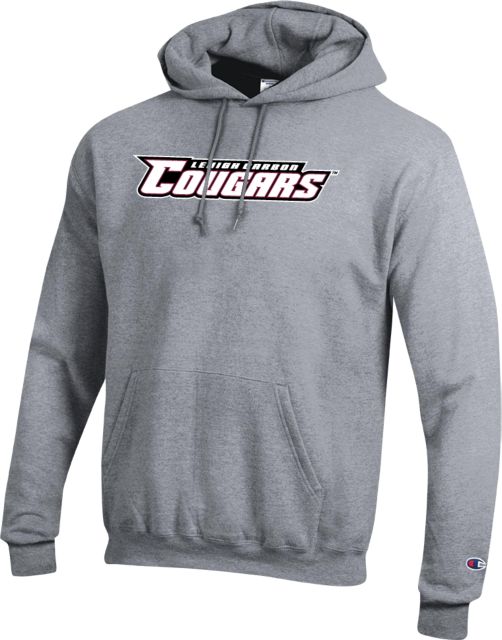 Lehigh Champion Fleece Hoodie Lehigh Cougars Athletic Text - ONLINE ONLY