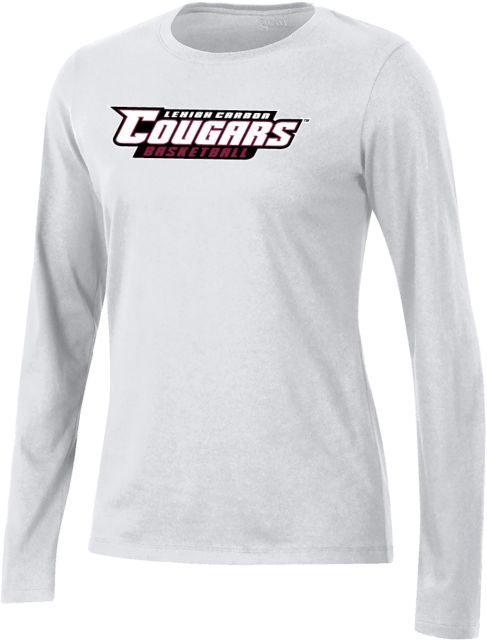 Lehigh Gear Womens Long Sleeve Tee Lehigh Cougars Basketball Athletic Mark - ONLINE ONLY