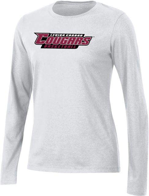Lehigh Gear Womens Long Sleeve Tee Lehigh Cougars Basketball Athletic Mark - ONLINE ONLY