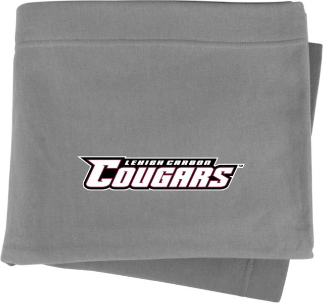 Lehigh Sweatshirt Blanket Lehigh Cougars Athletic Text - ONLINE ONLY