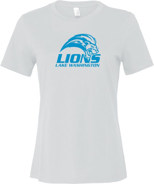 Lake Washington Bella + Canvas Womens Relaxed Cotton T Shirt Lake Washington Mascot Mark - ONLINE ONLY