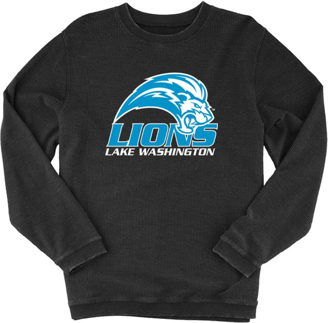Lake Washington Boxercraft Womens Corded Crew Lake Washington Mascot Mark - ONLINE ONLY