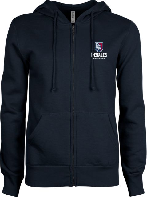 DeSales ENZA Ladies Fleece Full Zip Hoodie Primary Logo - ONLINE ONLY